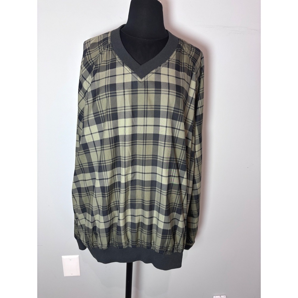 Grand Slam Tour Plaid Golf Jacket‎ Mens XL TG Pullover Lightweight